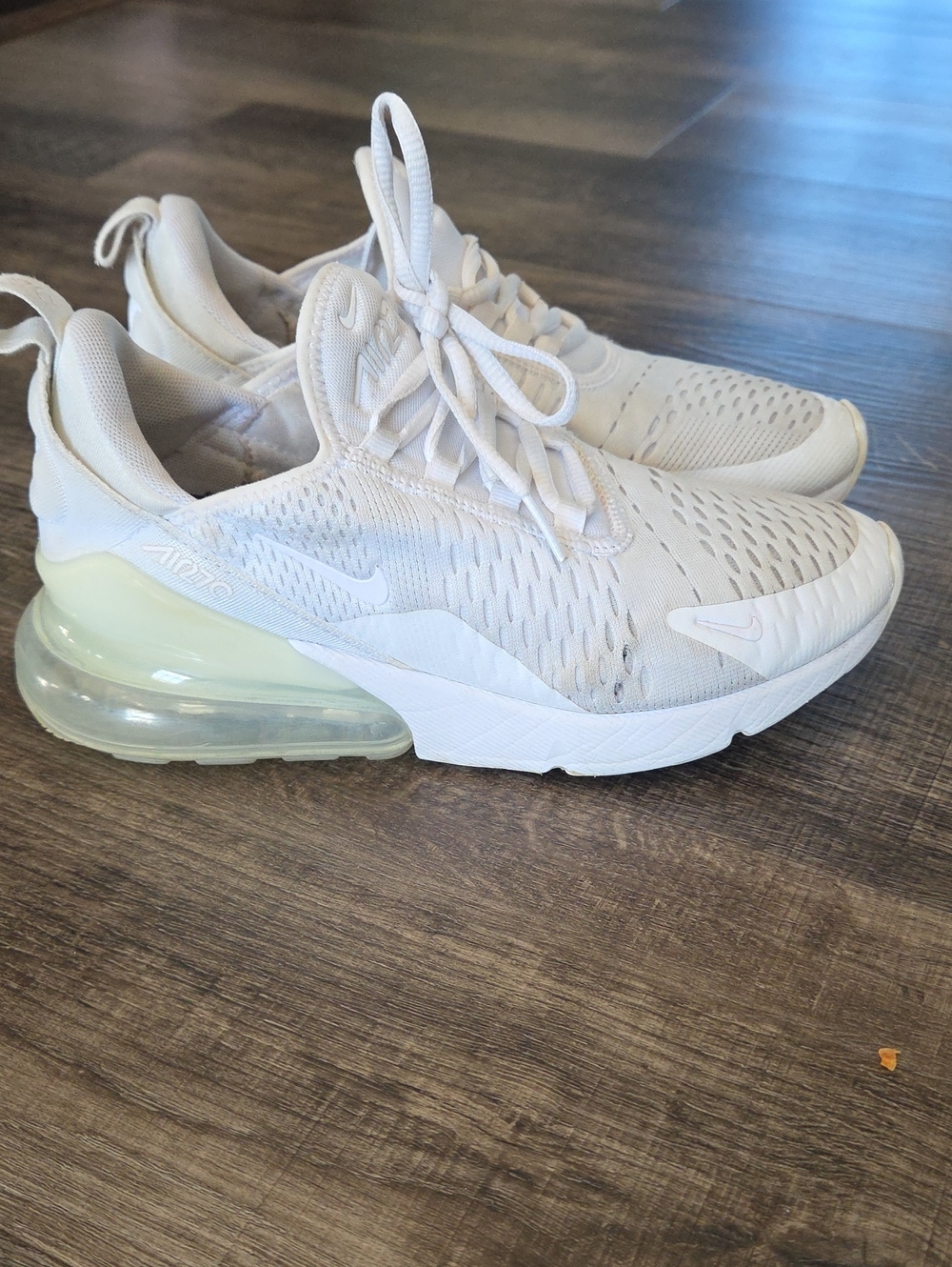 Nike Womenβs Air Max 270 in Light Off-White with Translucent Air Unit